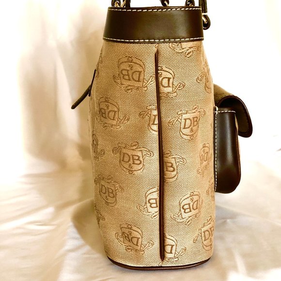 Authentic Dooney & Bourke Donegal Collection Satchel Tote Bag 2 Accessories - Picture 2 of 14